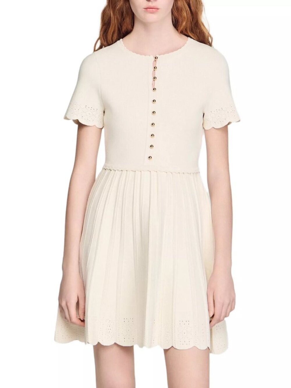 Sandro Short Knit Mini Dress